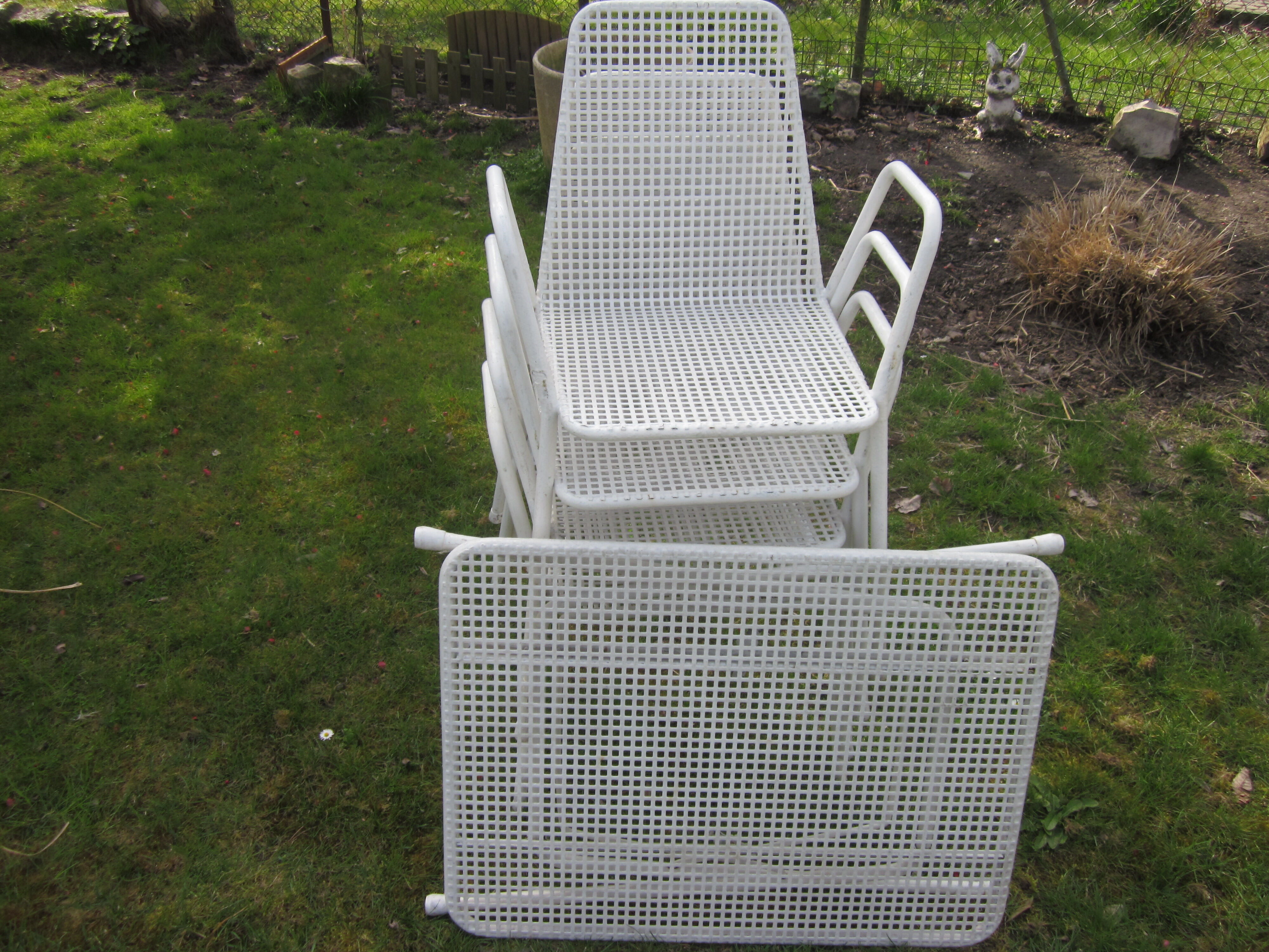 garden furniture metal 60-70 years