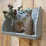 Old patinated washerwoman tray and its beater