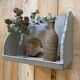 Old patinated washerwoman tray and its beater