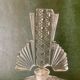 Art Deco perfume bottle in bohemian crystal engraved 1930