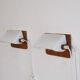 Pair of Scandinavian wall lamps in teak and acrylic 1970