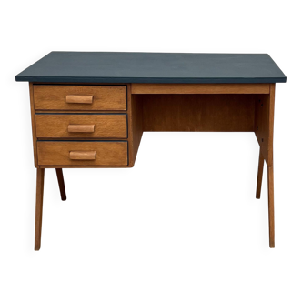 Scandinavian desk from the 1950s with compass legs.