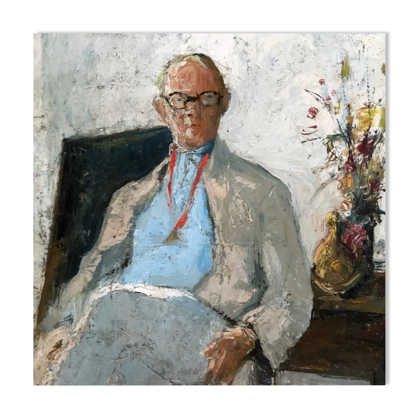 Portrait of a seated man