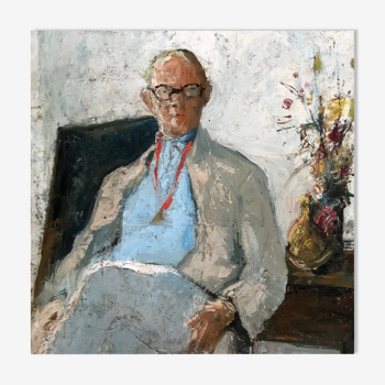 Portrait d'un homme assis