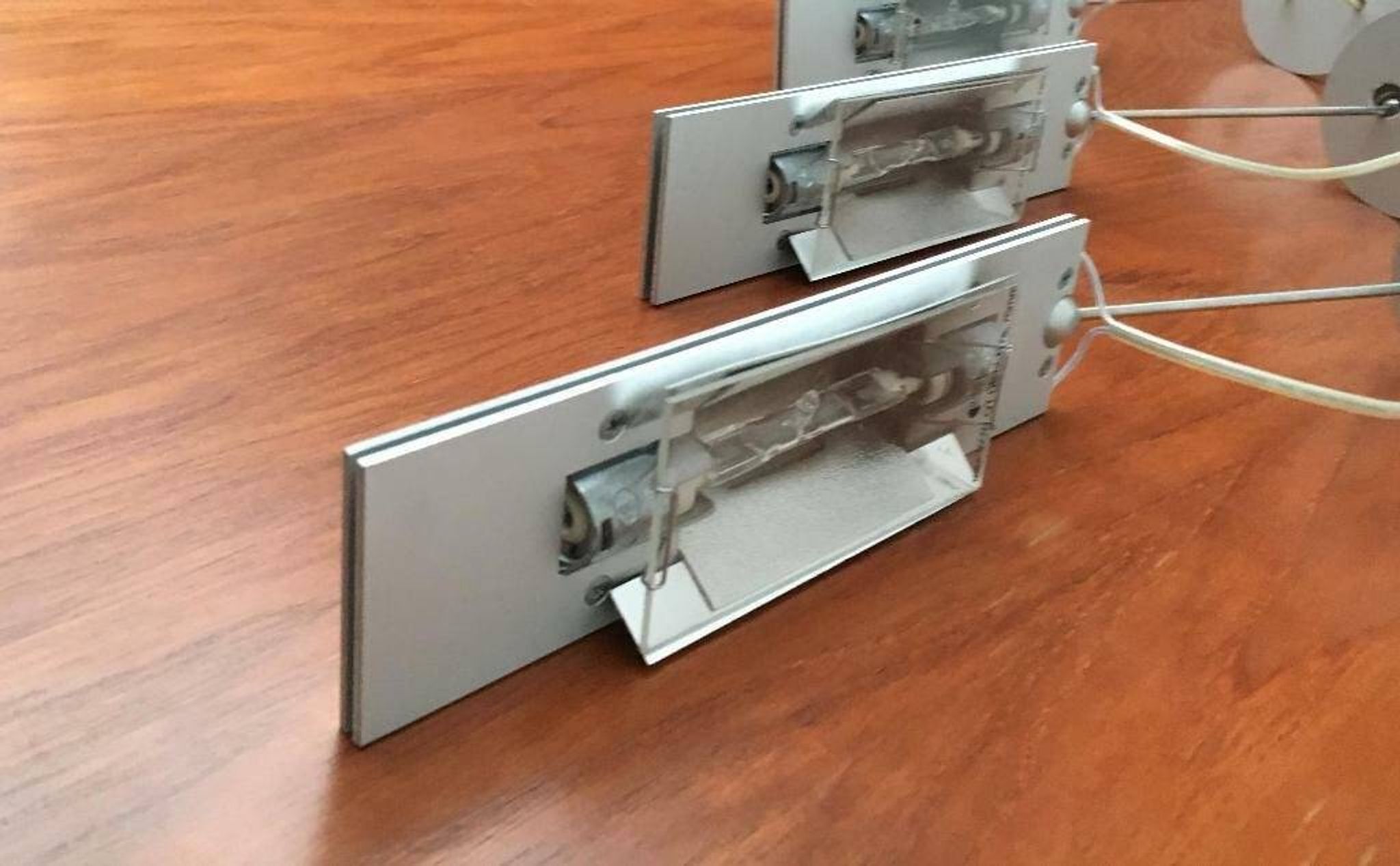 German postmodern wall lamps Wandering Finger by Ingo Maurer for M Design, 1990s, set of 3