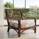 Vintage salon Maison Maugrion in rattan with leather and feather finishes.