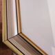 Golden wooden mirror