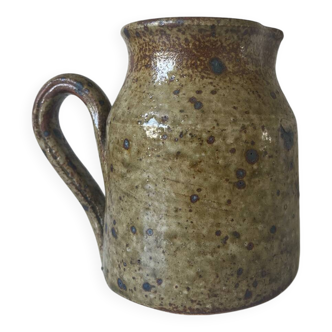 Pichet en grès pyrité vintage