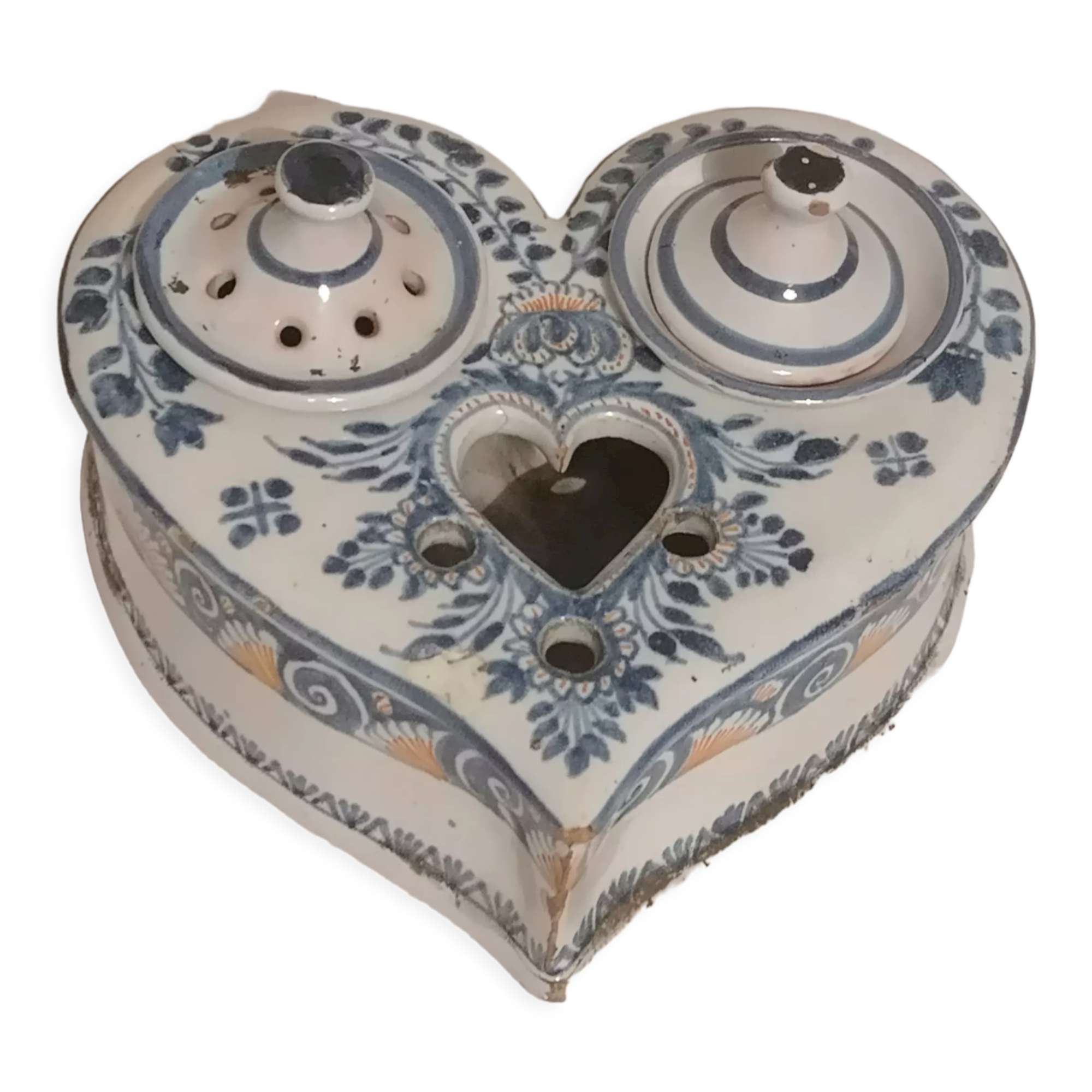 Old ceramic inkwell from Vallauris.