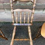6 chaises windsor restaurant style Western taverne vintage 1980s