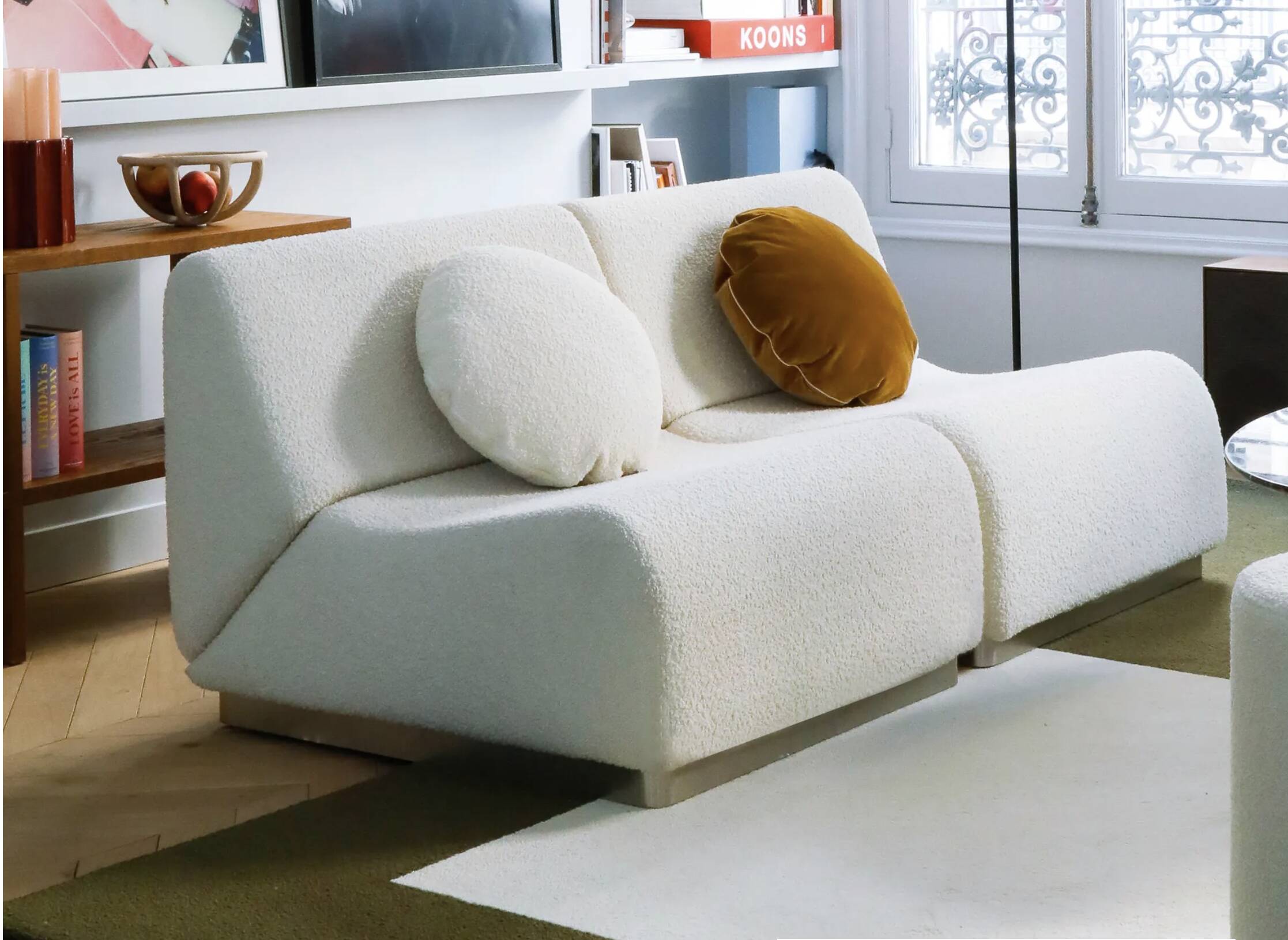 Modular wool chaise longue from The Socialite Family