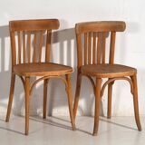 Anciennes chaises de bistro Thonet (c.1920). Ensemble de 6 pièces #4