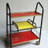 Vintage Bar Serving 1960's Red & Yellow