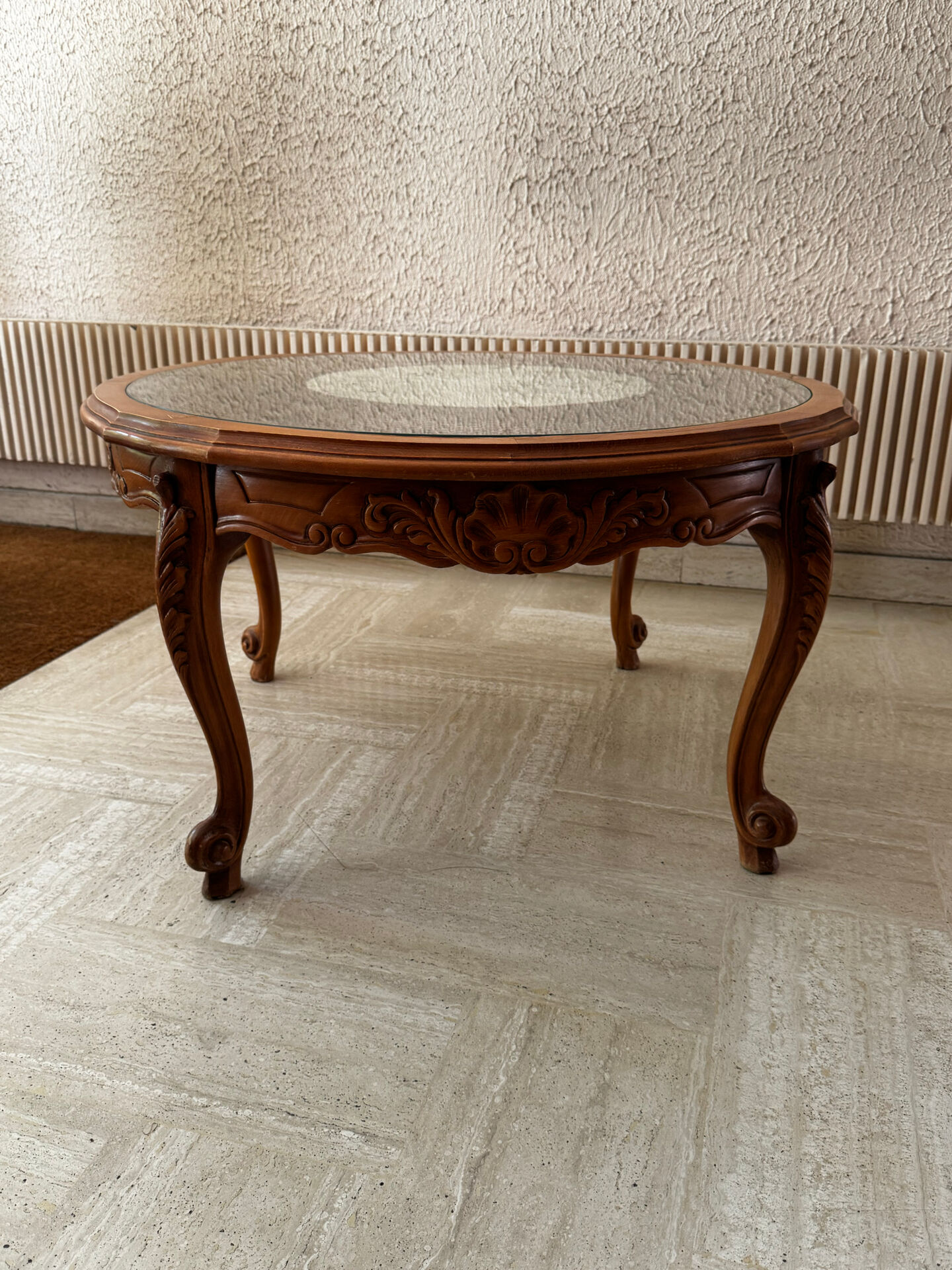 Table basse merisier massif
