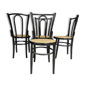 Série de 4 chaises bois
