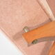 Renovated vintage armchair corduroy pink