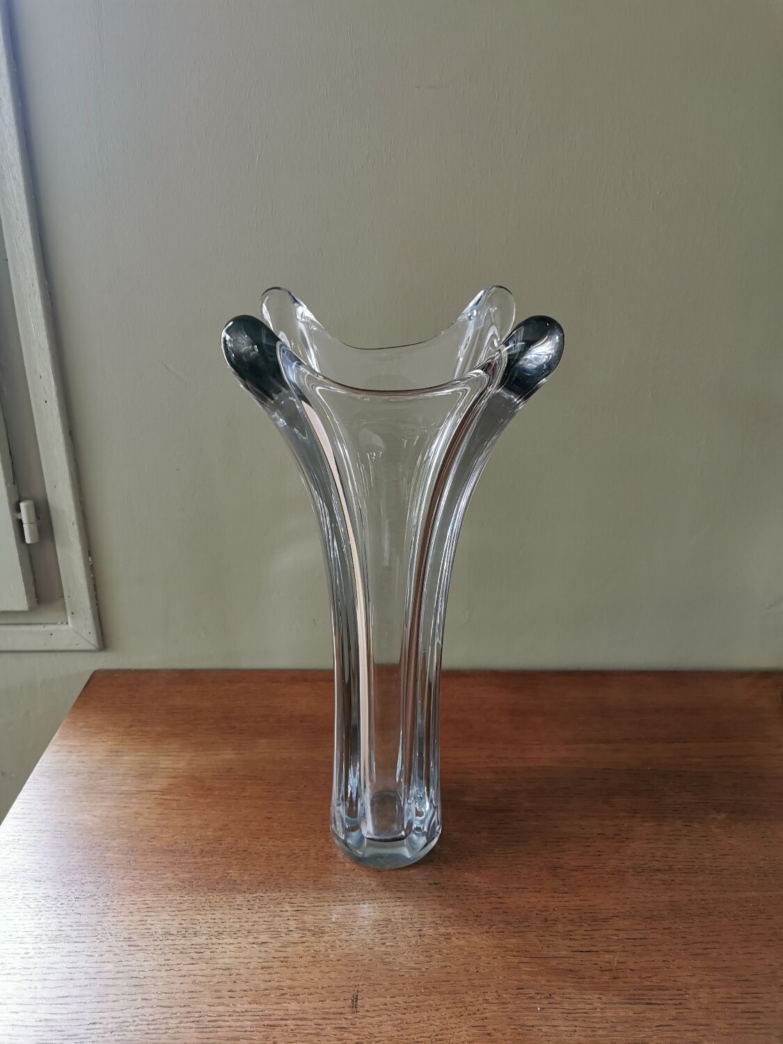 Vintage crystal vase