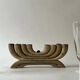 Scandinavian wooden candle holder, Denmark 1970s.