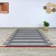 Beni Ourain Berber rug in wool with blue stripes 150/250cm