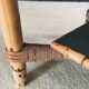 Mediterranean Bamboo Side Table in the style of Audoux Minet, France, 1950s