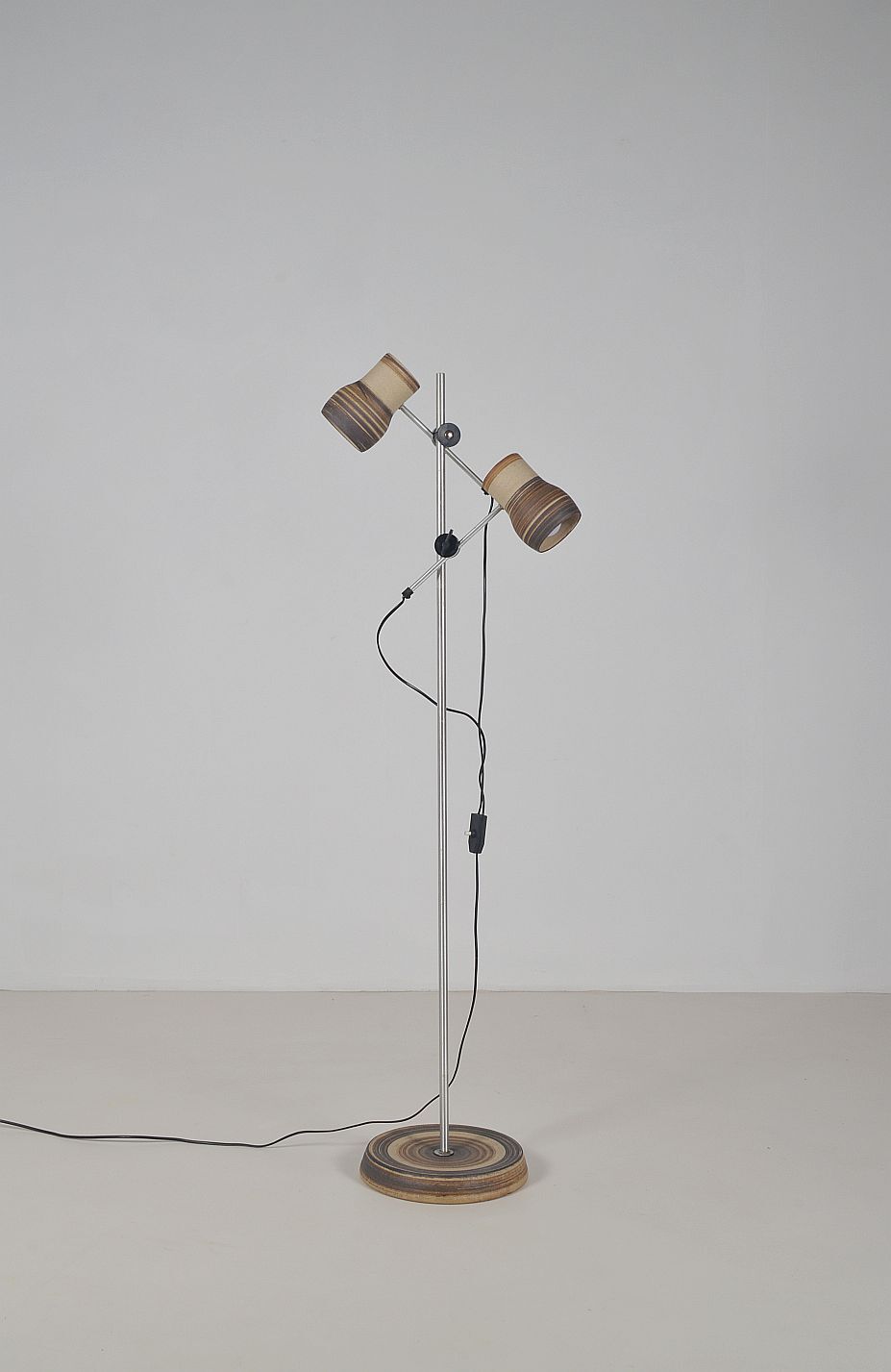 Danish ceramic floor lamp by Lyskaer Belysning, 1970s