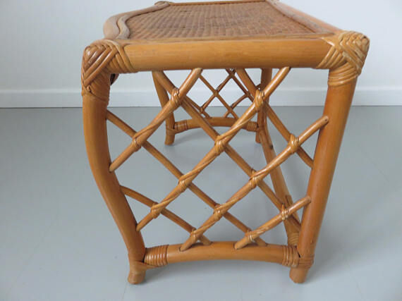Table bedside or extra rattan Scandinavian 60 70 years