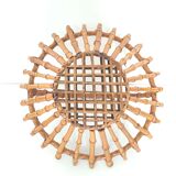 Bamboo and rattan fruit basket