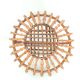 Bamboo and rattan fruit basket