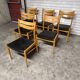 6 chaises scandinave vintage