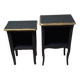 2 antique bedside tables