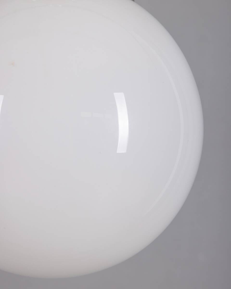 Chandelier en verre vert vintage des années 1970 avec un design d'ère spatiale