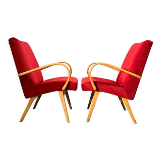 Pair of armchairs Jitona Vintage Czech 60'