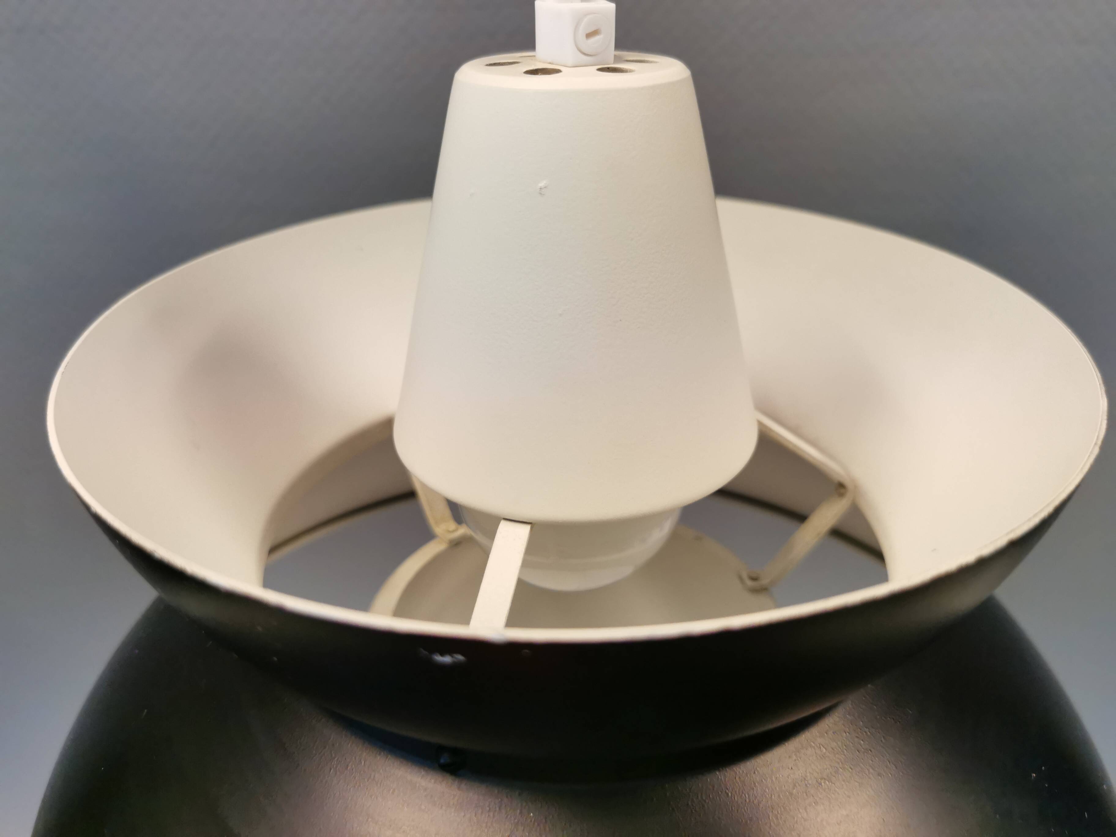 Navy hanging lamp, by Utzon for louis poulsen denmark 1960s