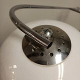 Lampadaire seventies en aluminium et chrome