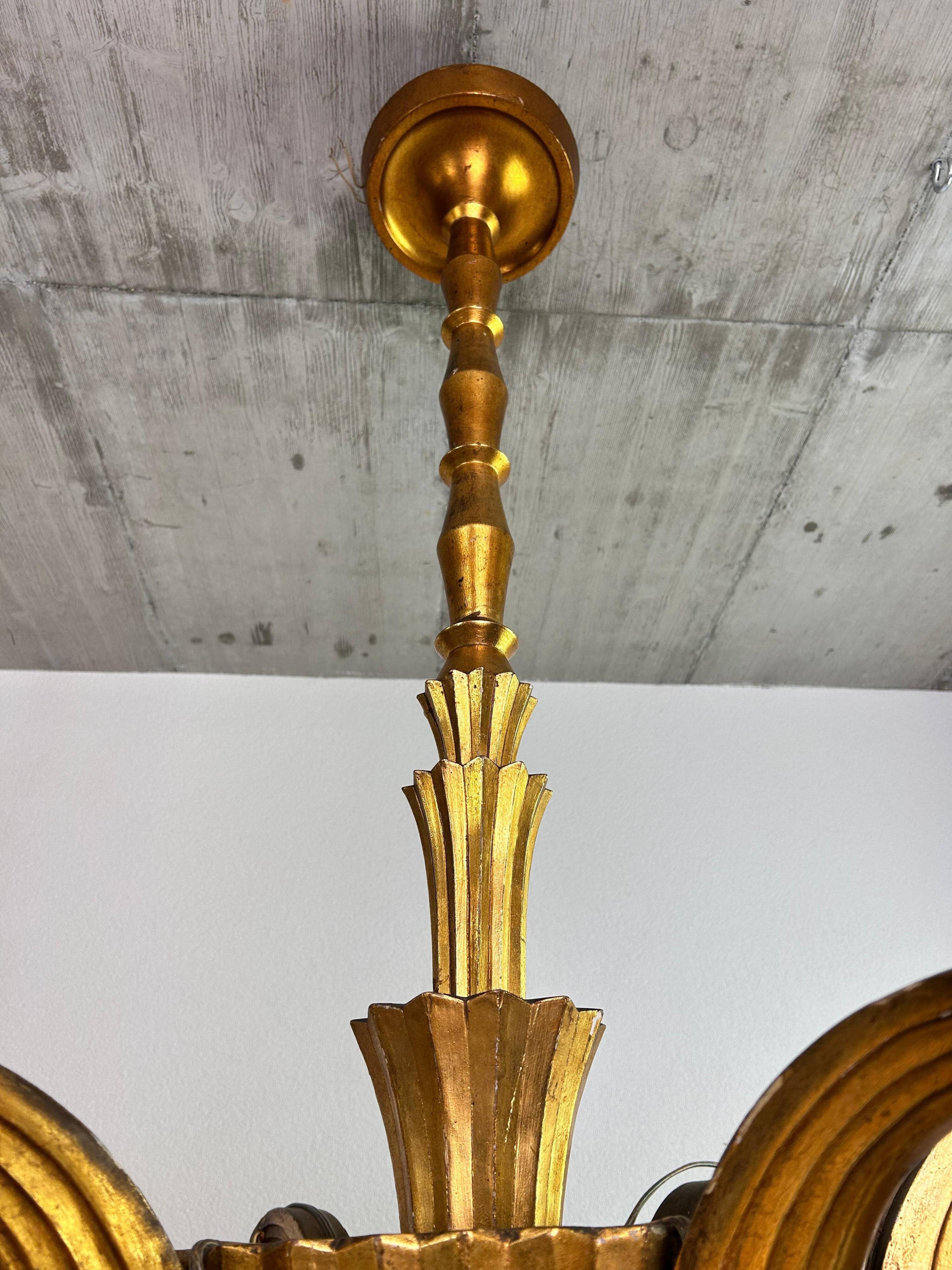 Grands lustres art déco dans le style de Dagobert Peche