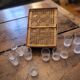 1930 wicker liqueur service basket