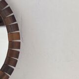 Teak rosewood Danish midcentury cube mirror, 1960s, 33 cm