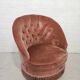 Fauteuil Crapaud rose poudré