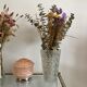 Large molded glass vase 50s art deco style