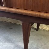 High sideboard or living room teak, vintage 1960s