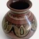 1970s Spanish Hand-Painted Studio Pottery Vase with Mediterranean Motifs