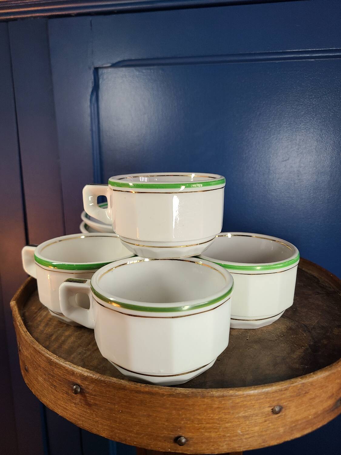 Vintage 70s Arbona Tours cups and saucers (set of 4)