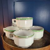 Vintage 70s Arbona Tours cups and saucers (set of 4)