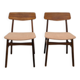 Pair of Danish teak chairs