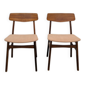 Paire de chaises danoises teck