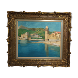 Vue de Collioure, huile sur toile
