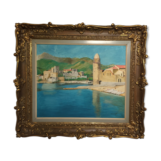 View of Collioure, oil on canvas