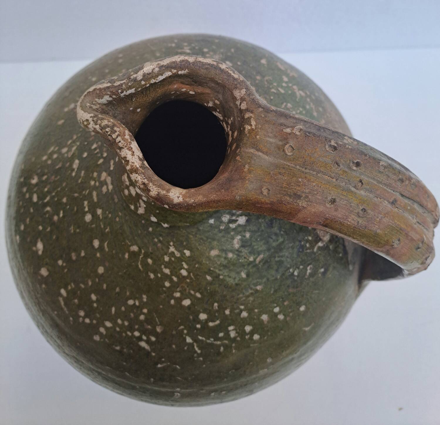 Glazed terracotta jug 19th century South-West