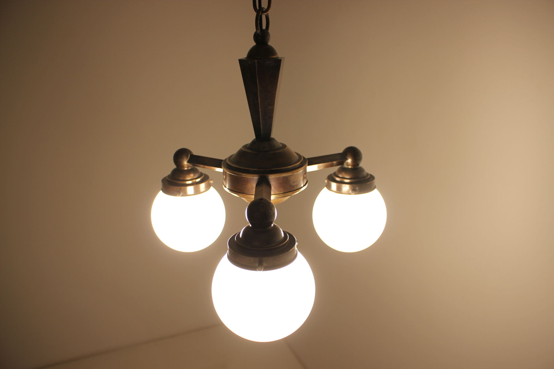 Art Deco chandelier, circa 1920's.