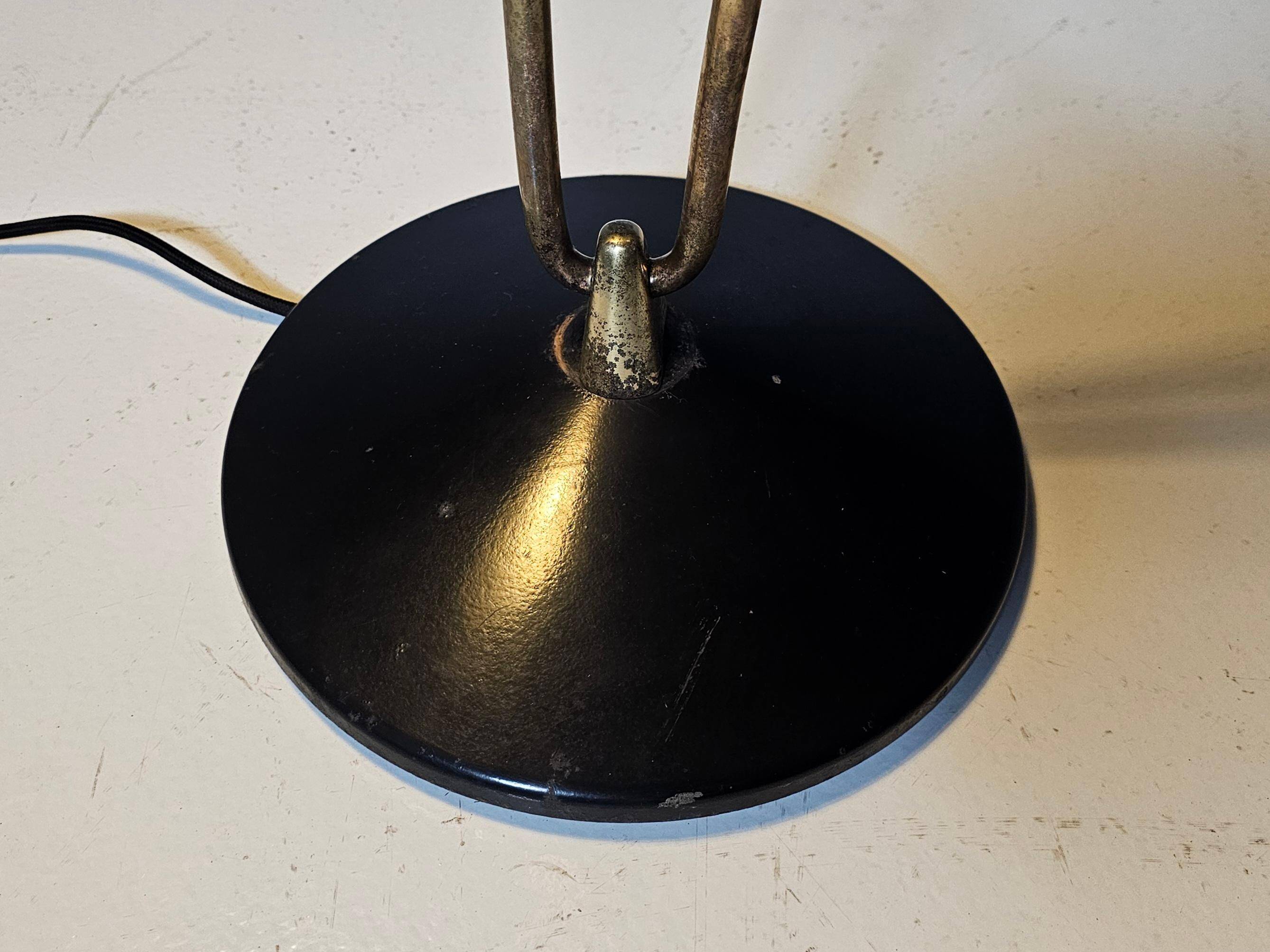 Carl Moore brass floor lamp for BAG Turgi, 1950s